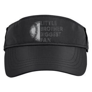 Little Brother Biggest Fan Baseball Season Gift For Adult Drive Performance Visor