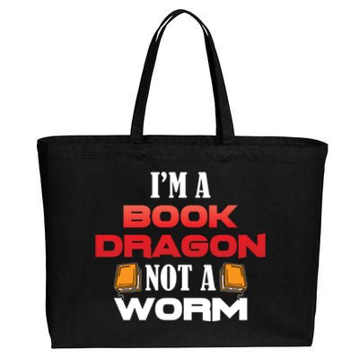 Library Bookworm Bookworm Gift Cotton Canvas Jumbo Tote