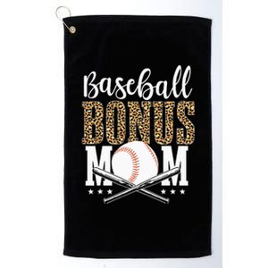 Leopard Baseball Bonus Mom Stepmother Mother's Day Platinum Collection Golf Towel