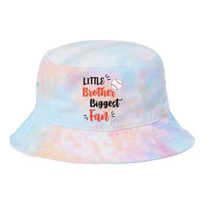 Little Brother Biggest Fan Baseball Season Tie Dye Newport Bucket Hat