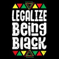 Legalize Being Black History Month Activist Tribal Poster