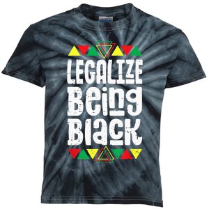 Legalize Being Black History Month Activist Tribal Kids Tie-Dye T-Shirt