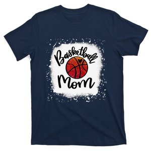 Leopard Bleached Basketball Mom Game Day Gift T-Shirt