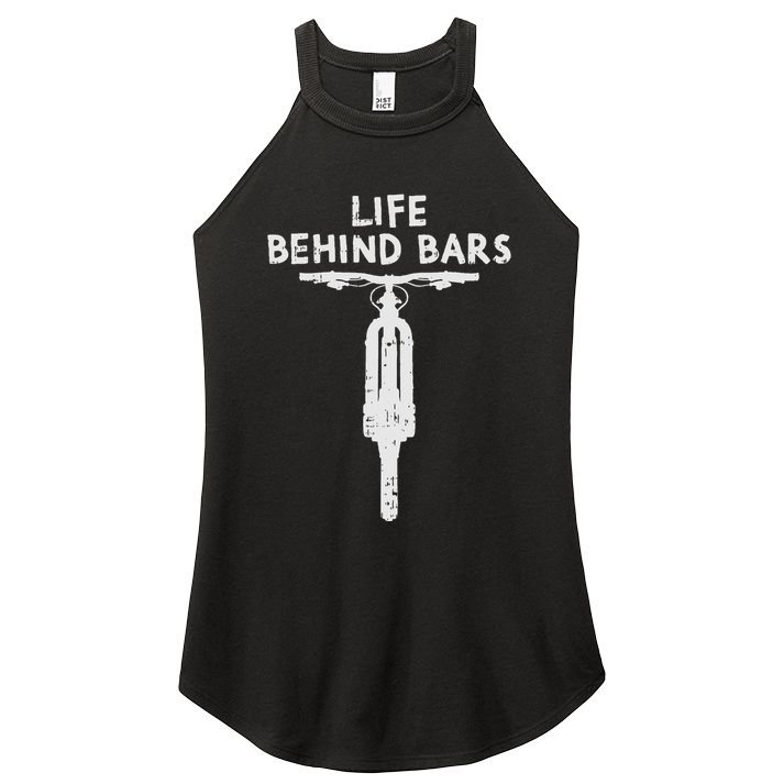 Life Behind Bars Bicycle Funny Bmx Bike Cycling Biker Gift Women's Perfect Tri Rocker Tank