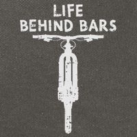 Life Behind Bars Bicycle Funny Bmx Bike Cycling Biker Gift Cotton Canvas Backpack