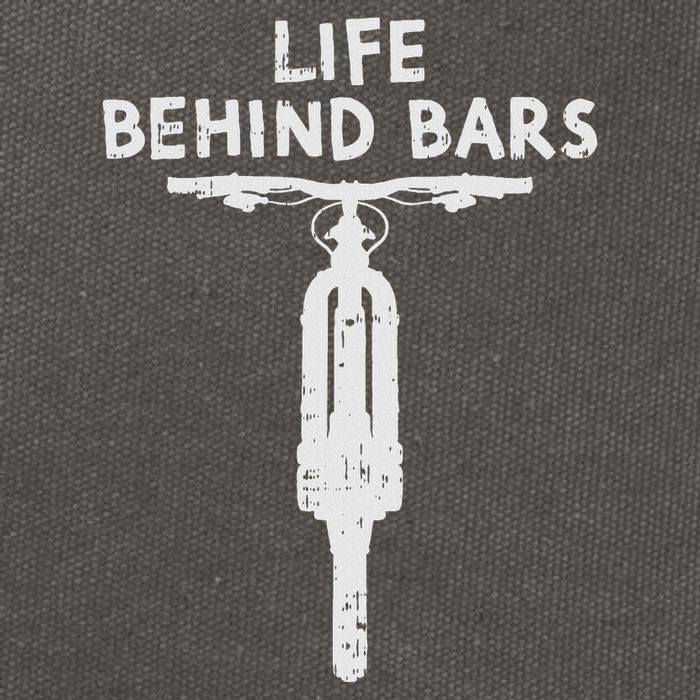Life Behind Bars Bicycle Funny Bmx Bike Cycling Biker Gift Cotton Canvas Backpack