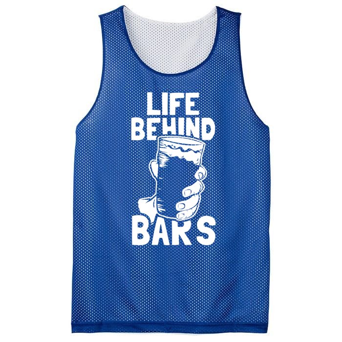 Life Behind Bars Meaningful Gift Beer Ing Craft Funny Slogan Gift Mesh Reversible Basketball Jersey Tank