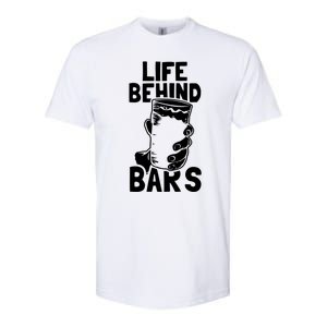 Life Behind Bars Meaningful Gift Beer Ing Craft Funny Slogan Gift Softstyle CVC T-Shirt