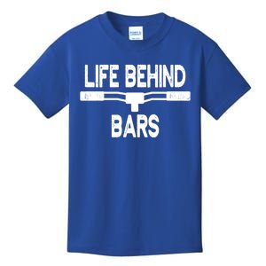 Life Behind Bars Gift Cycling Gift For Bicyclists Gift Kids T-Shirt