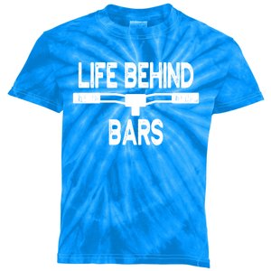 Life Behind Bars Gift Cycling Gift For Bicyclists Gift Kids Tie-Dye T-Shirt