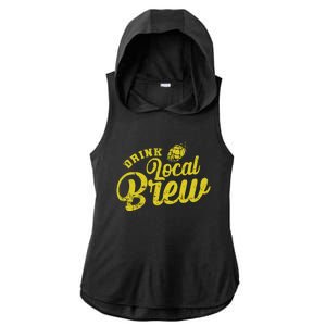 Local Brew Beer Gift Ladies PosiCharge Tri-Blend Wicking Draft Hoodie Tank