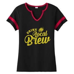 Local Brew Beer Gift Ladies Halftime Notch Neck Tee