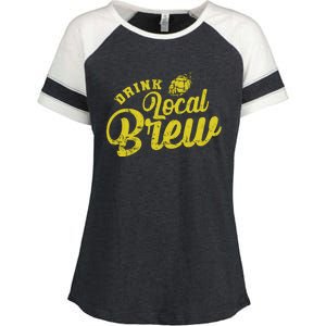 Local Brew Beer Gift Enza Ladies Jersey Colorblock Tee