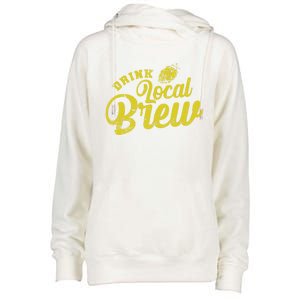 Local Brew Beer Gift Womens Funnel Neck Pullover Hood