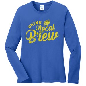 Local Brew Beer Gift Ladies Long Sleeve Shirt