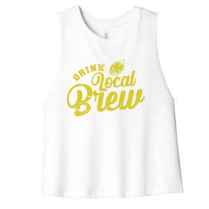 Local Brew Beer Gift Women's Racerback Cropped Tank