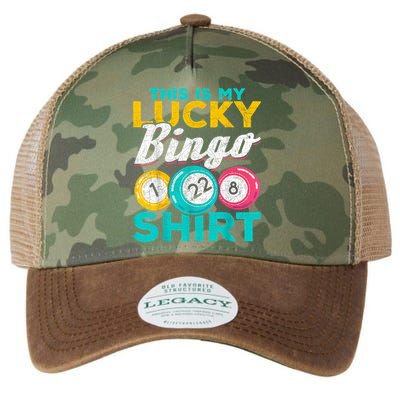 Lucky Bingo Bingo Player Hobby Gambling Funny Bingo Legacy Tie Dye Trucker Hat