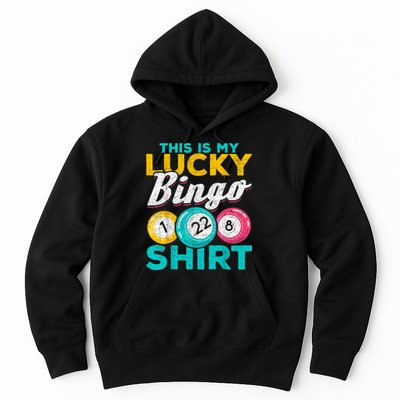 Lucky Bingo Bingo Player Hobby Gambling Funny Bingo Hoodie