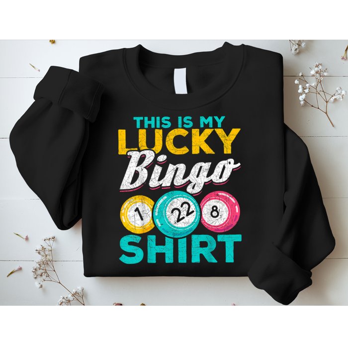 Lucky Bingo Bingo Player Hobby Gambling Funny Bingo Sweatshirt