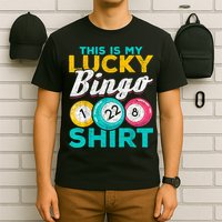 Lucky Bingo Bingo Player Hobby Gambling Funny Bingo T-Shirt
