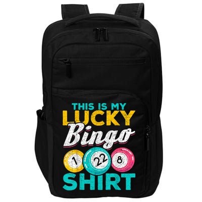Lucky Bingo Bingo Player Hobby Gambling Funny Bingo Impact Tech Backpack