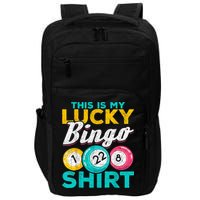 Lucky Bingo Bingo Player Hobby Gambling Funny Bingo Impact Tech Backpack