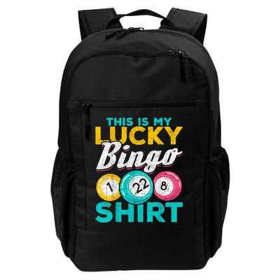 Lucky Bingo Bingo Player Hobby Gambling Funny Bingo Backpack