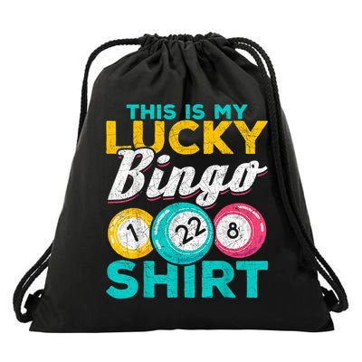 Lucky Bingo Bingo Player Hobby Gambling Funny Bingo Drawstring Bag