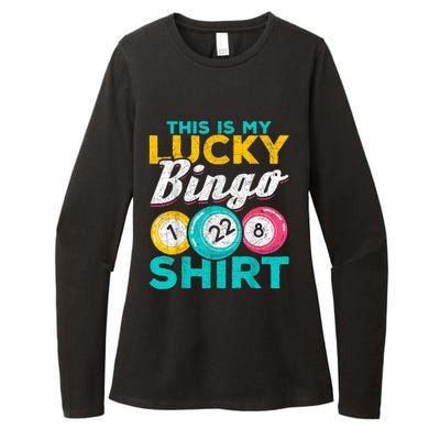 Lucky Bingo Bingo Player Hobby Gambling Funny Bingo Womens CVC Long Sleeve Shirt