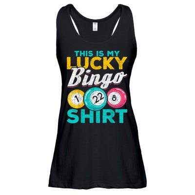 Lucky Bingo Bingo Player Hobby Gambling Funny Bingo Ladies Essential Flowy Tank