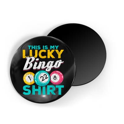 Lucky Bingo Bingo Player Hobby Gambling Funny Bingo Magnet