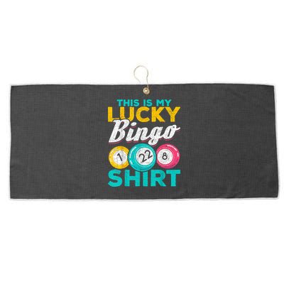 Lucky Bingo Bingo Player Hobby Gambling Funny Bingo Large Microfiber Waffle Golf Towel