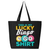 Lucky Bingo Bingo Player Hobby Gambling Funny Bingo 25L Jumbo Tote