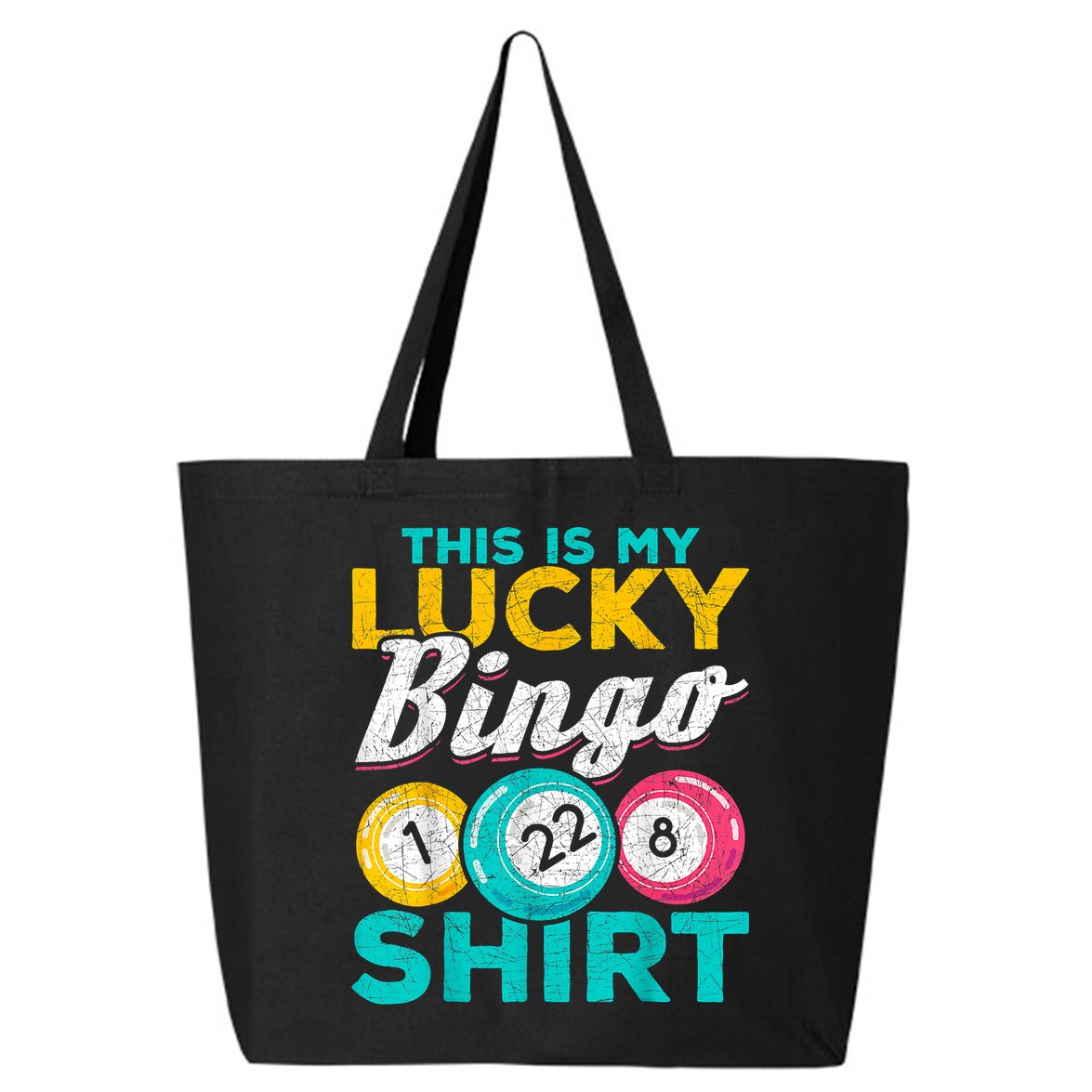 Lucky Bingo Bingo Player Hobby Gambling Funny Bingo 25L Jumbo Tote