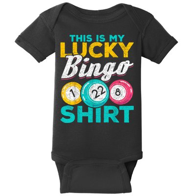 Lucky Bingo Bingo Player Hobby Gambling Funny Bingo Baby Bodysuit