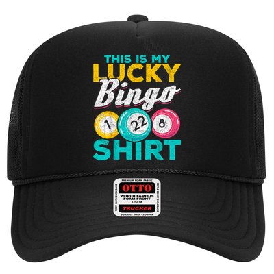 Lucky Bingo Bingo Player Hobby Gambling Funny Bingo Trucker Hat