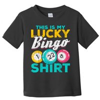 Lucky Bingo Bingo Player Hobby Gambling Funny Bingo Toddler T-Shirt