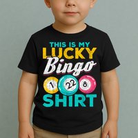 Lucky Bingo Bingo Player Hobby Gambling Funny Bingo Toddler T-Shirt