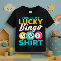 Lucky Bingo Bingo Player Hobby Gambling Funny Bingo Toddler T-Shirt