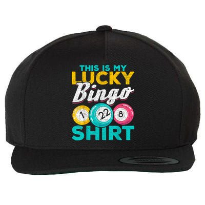 Lucky Bingo Bingo Player Hobby Gambling Funny Bingo Wool Snapback Cap