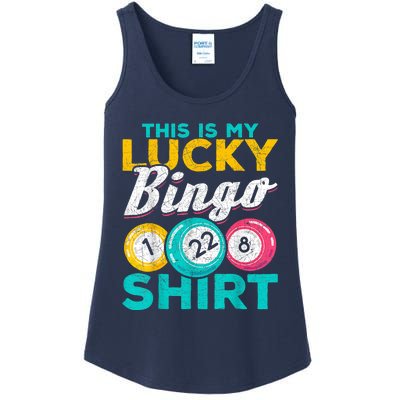 Lucky Bingo Bingo Player Hobby Gambling Funny Bingo Ladies Essential Tank