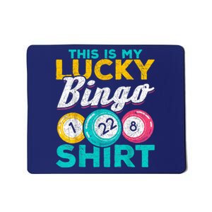 Lucky Bingo Bingo Player Hobby Gambling Funny Bingo Mousepad