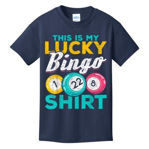 Lucky Bingo Bingo Player Hobby Gambling Funny Bingo Kids T-Shirt