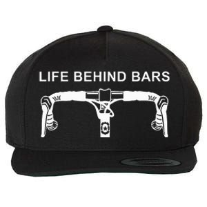 Life Behind Bars Funny Cycling Biking Wool Snapback Cap