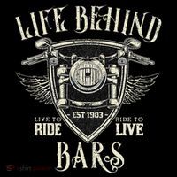 Life Behind Bars Motorcycle Rider Vintage Chopper Biker Gift Tank Top