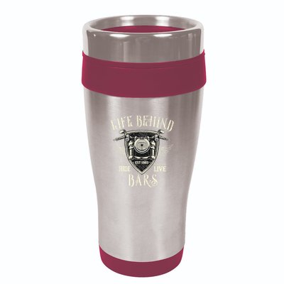 Life Behind Bars Motorcycle Rider Vintage Chopper Biker Gift 16oz Travel Tumbler