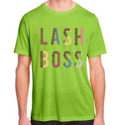 Lash Babe Boss Hustler Artist Tech Eyelash Extention Leopard Gift Adult ChromaSoft Performance T-Shirt