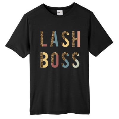 Lash Babe Boss Hustler Artist Tech Eyelash Extention Leopard Gift Tall Fusion ChromaSoft Performance T-Shirt