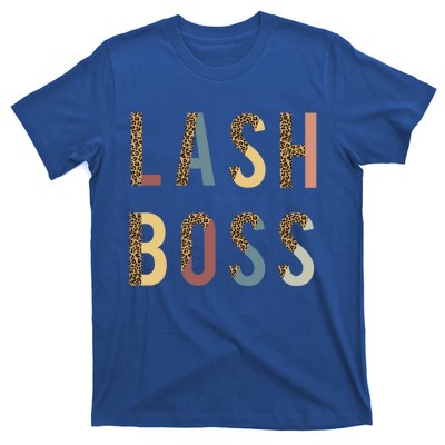 Lash Babe Boss Hustler Artist Tech Eyelash Extention Leopard Gift T-Shirt