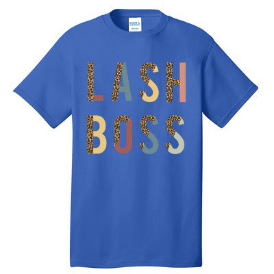 Lash Babe Boss Hustler Artist Tech Eyelash Extention Leopard Gift Tall T-Shirt